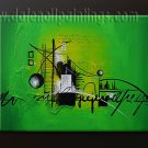 Handmade Art deco Modern abstract oil painting on Canvas set 09098