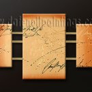 Handmade Art deco Modern abstract oil painting on Canvas set 09099