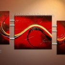 Handmade Art deco Modern abstract oil painting on Canvas set 09100