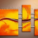 Handmade Art deco Modern abstract oil painting on Canvas set 09103
