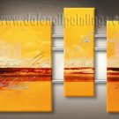 Handmade Art deco Modern abstract oil painting on Canvas set 09106