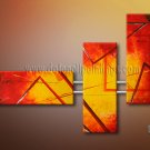 Handmade Art deco Modern abstract oil painting on Canvas set 09108