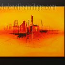 Handmade Art deco Modern abstract oil painting on Canvas set 09115