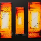 Handmade Art deco Modern abstract oil painting on Canvas set 09117