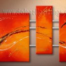 Handmade Art deco Modern abstract oil painting on Canvas set 09119