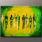 Handmade Art deco Modern abstract oil painting on Canvas set 09124