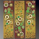 Handmade Art deco Modern abstract oil painting on Canvas set 09126