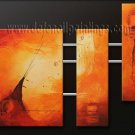 Handmade Art deco Modern abstract oil painting on Canvas set 09127
