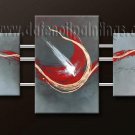 Handmade Art deco Modern abstract oil painting on Canvas set 09132