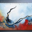 Handmade Art deco Modern abstract oil painting on Canvas set 09136