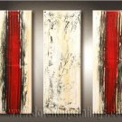 Handmade Art deco Modern abstract oil painting on Canvas set 09140
