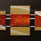 Handmade Art deco Modern abstract oil painting on Canvas set 09155