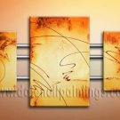 Handmade Art deco Modern abstract oil painting on Canvas set 09161