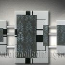 Handmade Art deco Modern abstract oil painting on Canvas set 09162