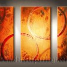 Handmade Art deco Modern abstract oil painting on Canvas set 09166