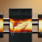 Handmade Art deco Modern abstract oil painting on Canvas set 09170