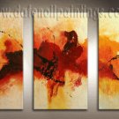 Handmade Art deco Modern abstract oil painting on Canvas set 09184