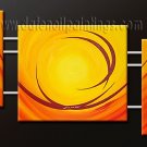 Handmade Art deco Modern abstract oil painting on Canvas set 09185