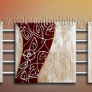 Handmade Art deco Modern abstract oil painting on Canvas set 09192