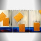 Handmade Art deco Modern abstract oil painting on Canvas set 09200