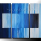 Handmade Art deco Modern abstract oil painting on Canvas set 09202
