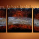 Handmade Art deco Modern abstract oil painting on Canvas set 09203