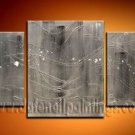 Handmade Art deco Modern abstract oil painting on Canvas set 09208