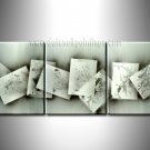 Handmade Art deco Modern abstract oil painting on Canvas set 09213