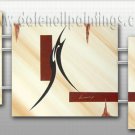 Handmade Art deco Modern abstract oil painting on Canvas set 09216