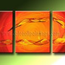 Handmade Art deco Modern abstract oil painting on Canvas set 09219