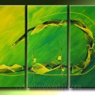 Handmade Art deco Modern abstract oil painting on Canvas set 09225