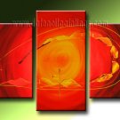 Handmade Art deco Modern abstract oil painting on Canvas set 09226