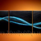 Handmade Art deco Modern abstract oil painting on Canvas set 09235