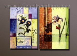 100% handmade Art deco Modern abstract oil paintings on Canvas set10002