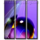 100% handmade Art deco Modern abstract oil paintings on Canvas set10016