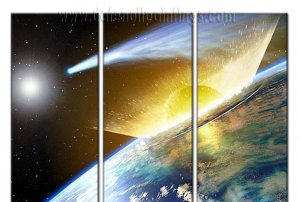100% handmade Art deco Modern abstract oil paintings on Canvas set10018