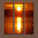 100% handmade Art deco Modern setting sun oil paintings on Canvas set10019 100% handmade Art deco Modern setting sun oil paintings on Canvas set10019
