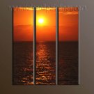 100% handmade Art deco Modern setting sun oil paintings on Canvas set10022