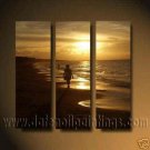 100% handmade Art deco Modern seacoast oil paintings on Canvas set10024