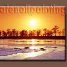 100% handmade Art deco Modern setting sun oil paintings on Canvas set10026 100% handmade Art deco Modern setting sun oil paintings on Canvas set10026
