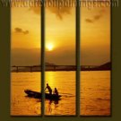 100% handmade Art deco Modern setting sun oil paintings on Canvas set10028 100% handmade Art deco Modern setting sun oil paintings on Canvas set10028