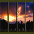 Handmade Art deco Modern setting sun oil painting on Canvas set 10031 Handmade Art deco Modern setting sun oil painting on Canvas set 10031