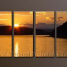 Handmade Art deco Modern setting sun oil painting on Canvas set 10033 Handmade Art deco Modern setting sun oil painting on Canvas set 10033