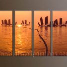 Handmade Art deco Modern setting sun oil painting on Canvas set 10048 Handmade Art deco Modern setting sun oil painting on Canvas set 10048