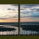 Handmade Art deco Modern setting sun oil painting on Canvas set 10050 Handmade Art deco Modern setting sun oil painting on Canvas set 10050