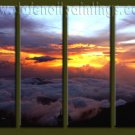 Modern Contemporary oil paintings on Canvas sunrise painting set10057