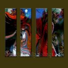 Modern Contemporary oil paintings on Canvas abstract painting set10061