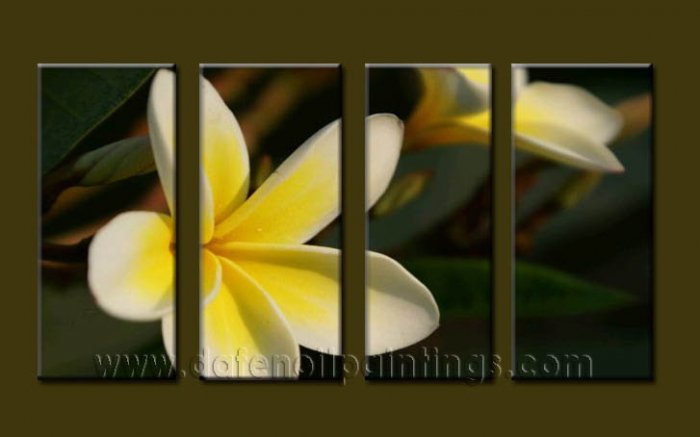 Modern Contemporary oil paintings on Canvas flower painting set10096