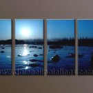Modern Contemporary oil paintings on Canvas sunrise painting set10104 Modern Contemporary oil paintings on Canvas sunrise painting set10104