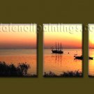 Modern Contemporary oil paintings on Canvas sunrise painting set10106